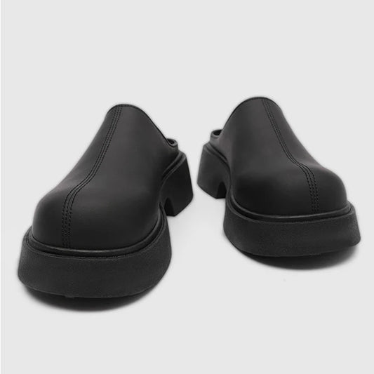 Chunky half shoe