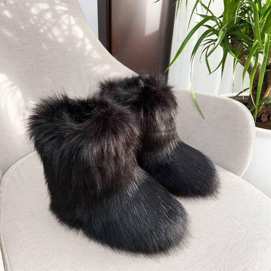 Fur lined boots