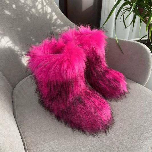 Fur lined boots